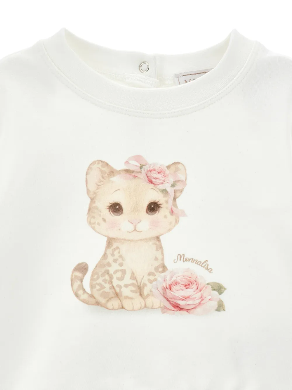 Monnalisa Trui met print Wit