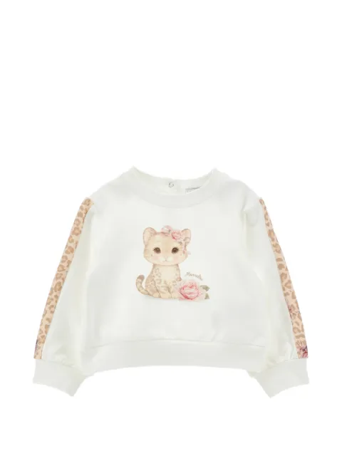 Monnalisa graphic-print sweater