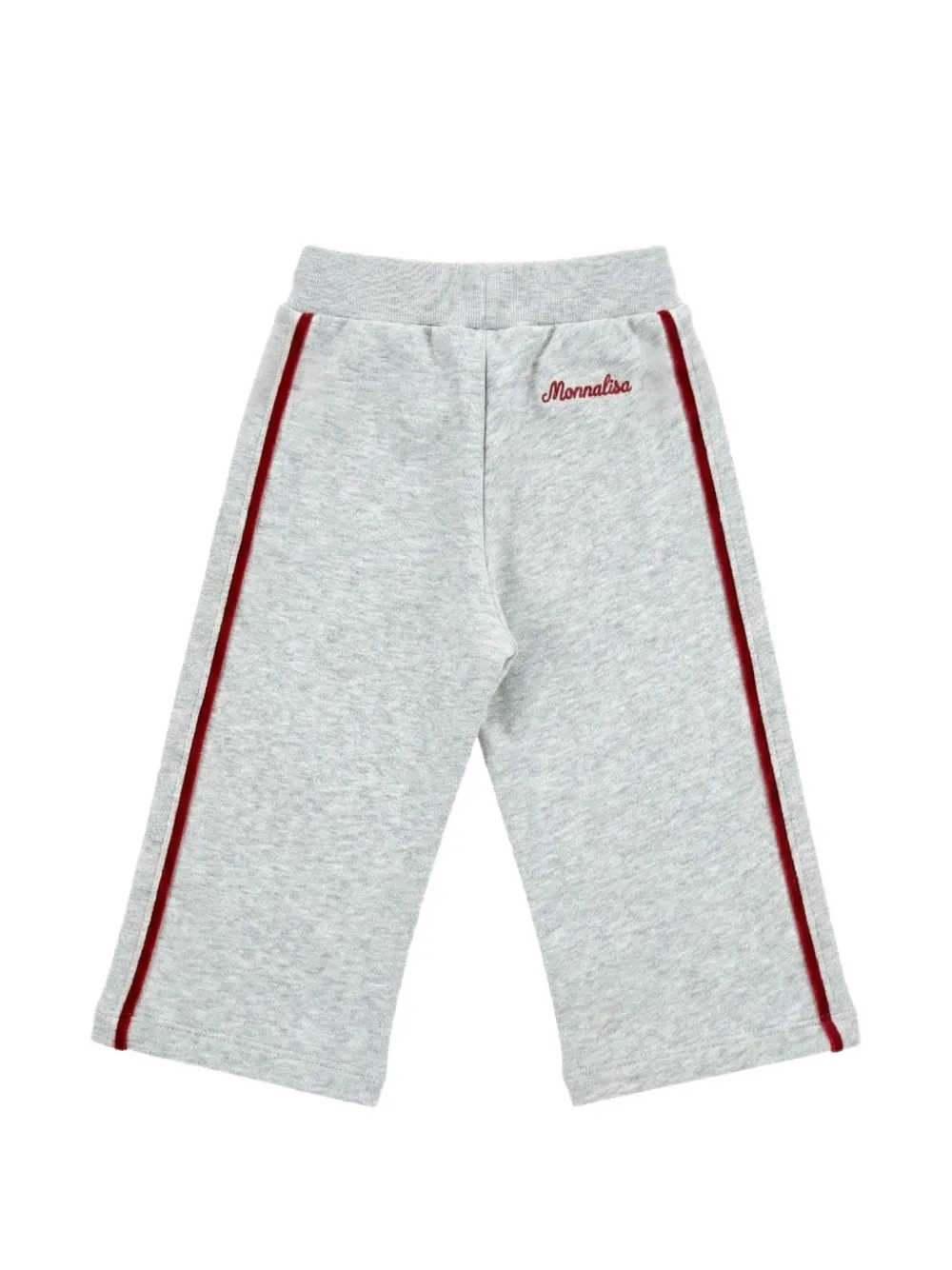 Monnalisa Trainingsbroek met zijstreep en strikdetail Grijs