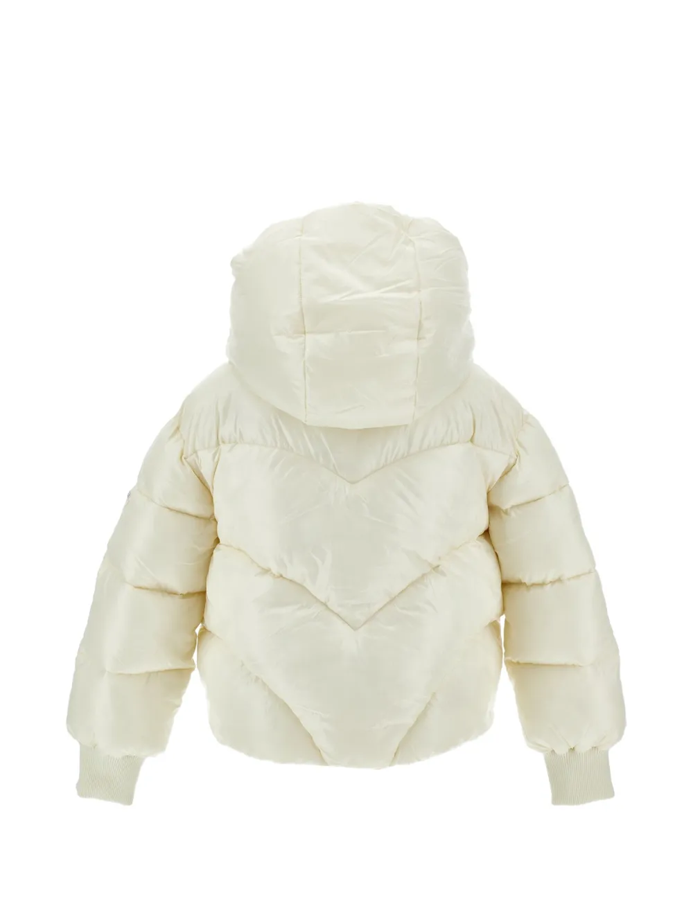 Monnalisa Jack met capuchon en chevron-patroon Beige