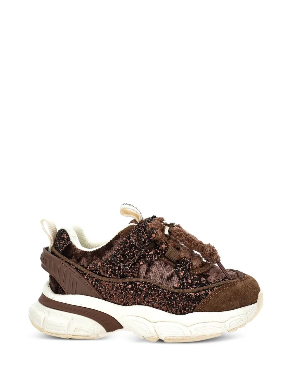 Monnalisa Sneakers con glitter - Marrone
