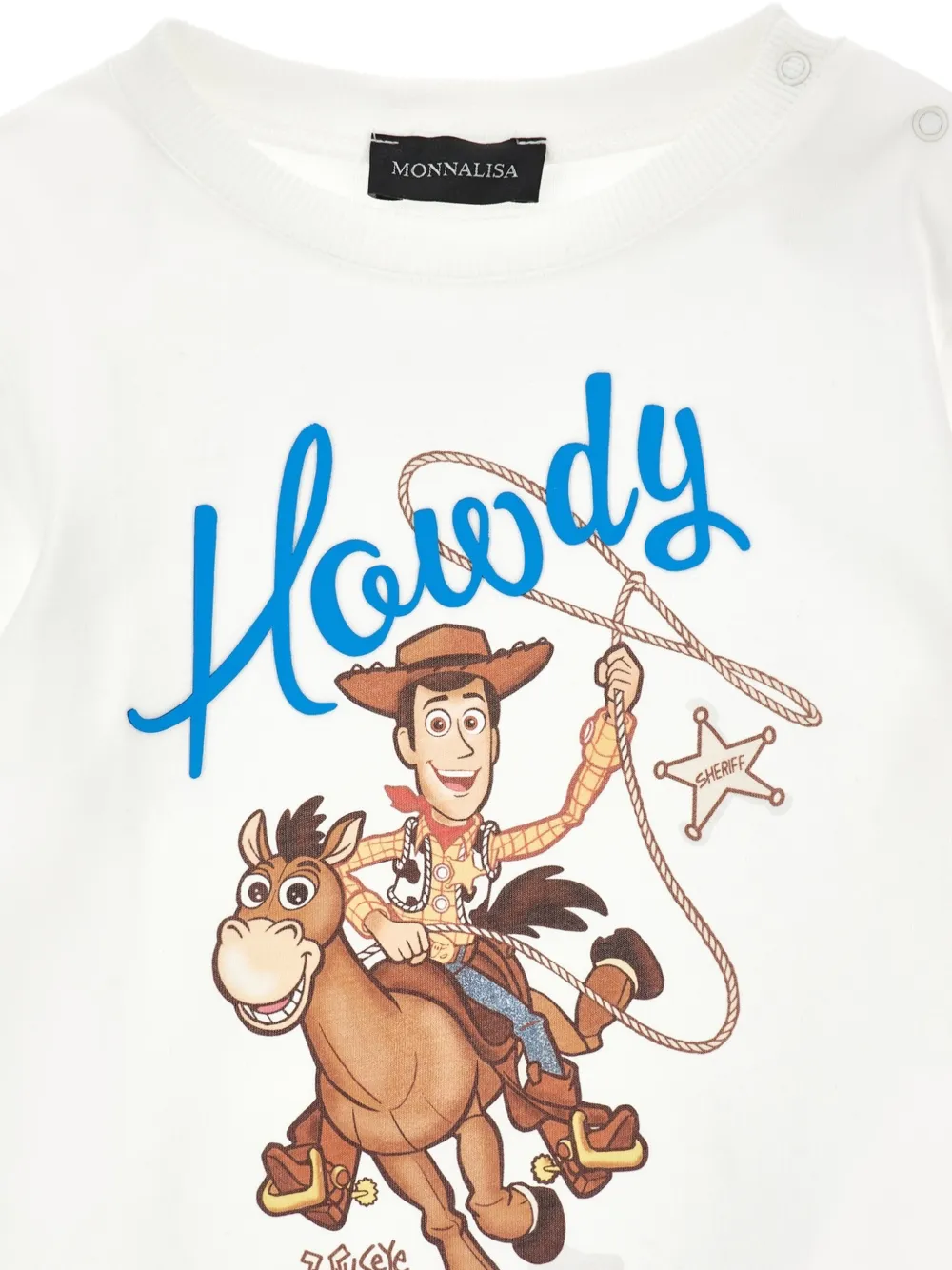 Monnalisa T-shirt met grafische print Wit