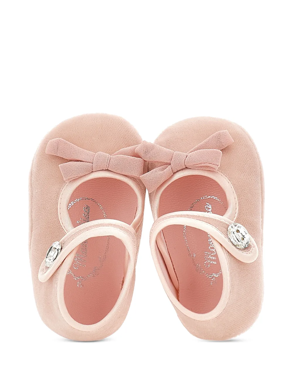 Monnalisa Sloffen met strikdetail Roze