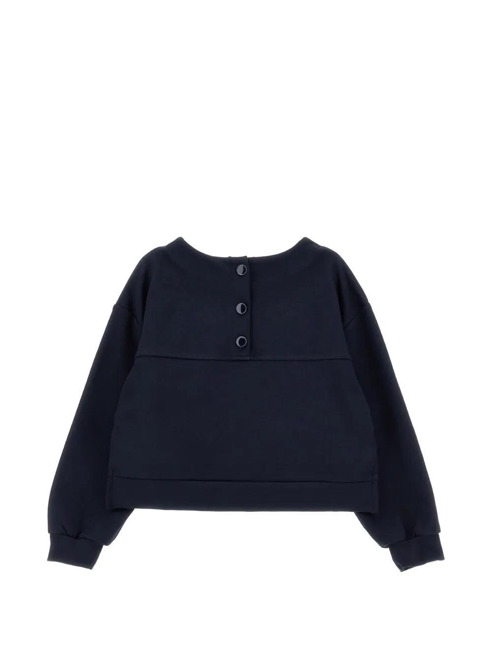 Monnalisa Sweater met borduurwerk Blauw