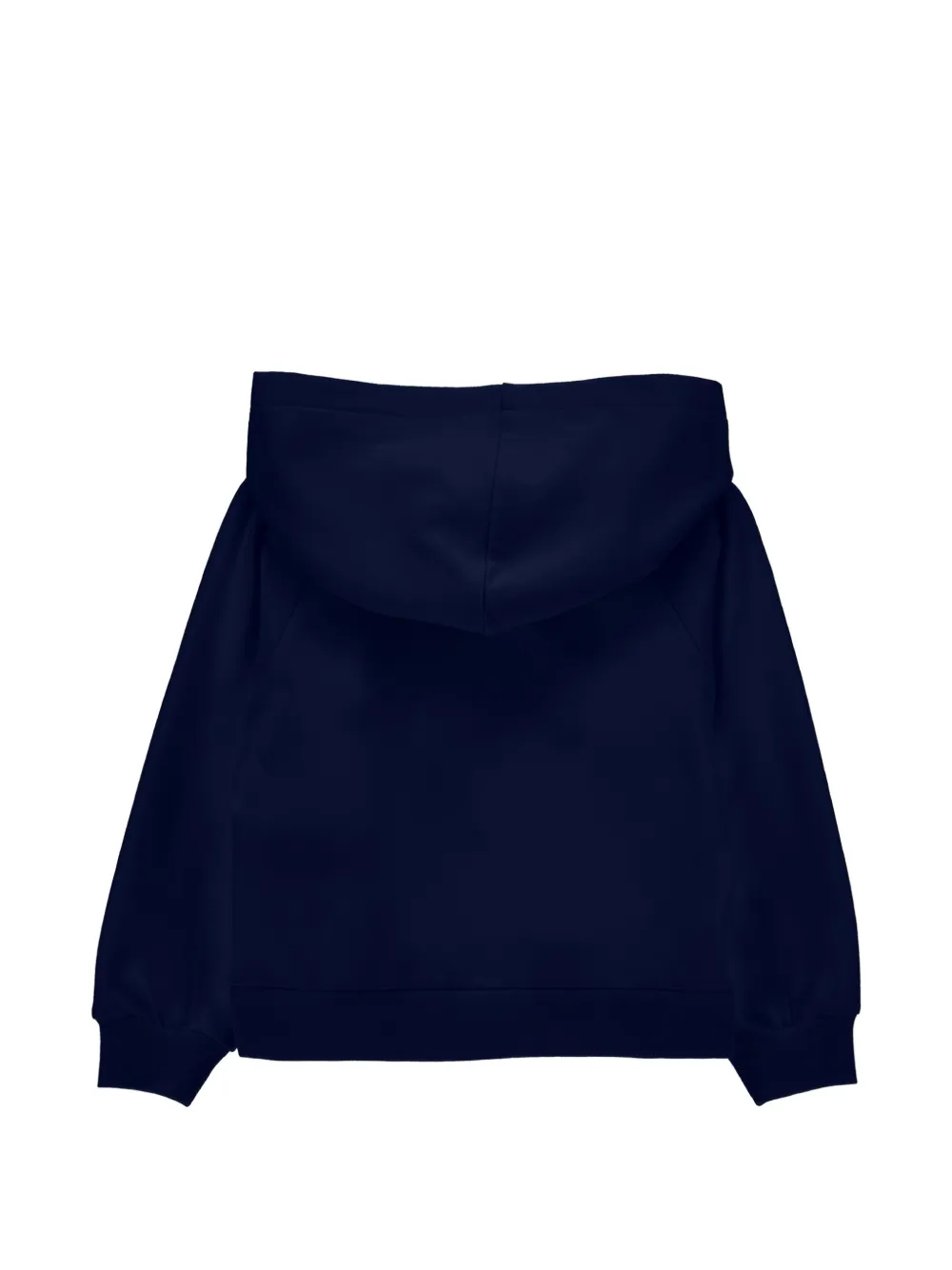 Monnalisa Hoodie met raglan mouwen en print Blauw