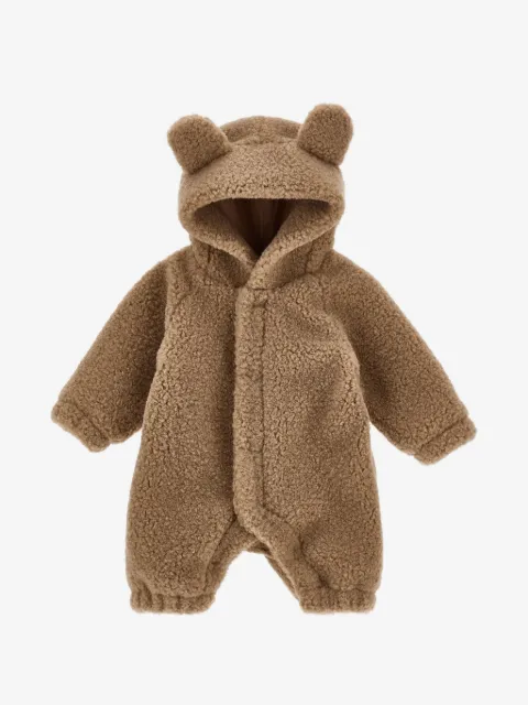 Monnalisa ear-detail hooded jumpsuit