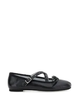 MM6 Maison Margiela Kids バックルストラップ バレエシューズ