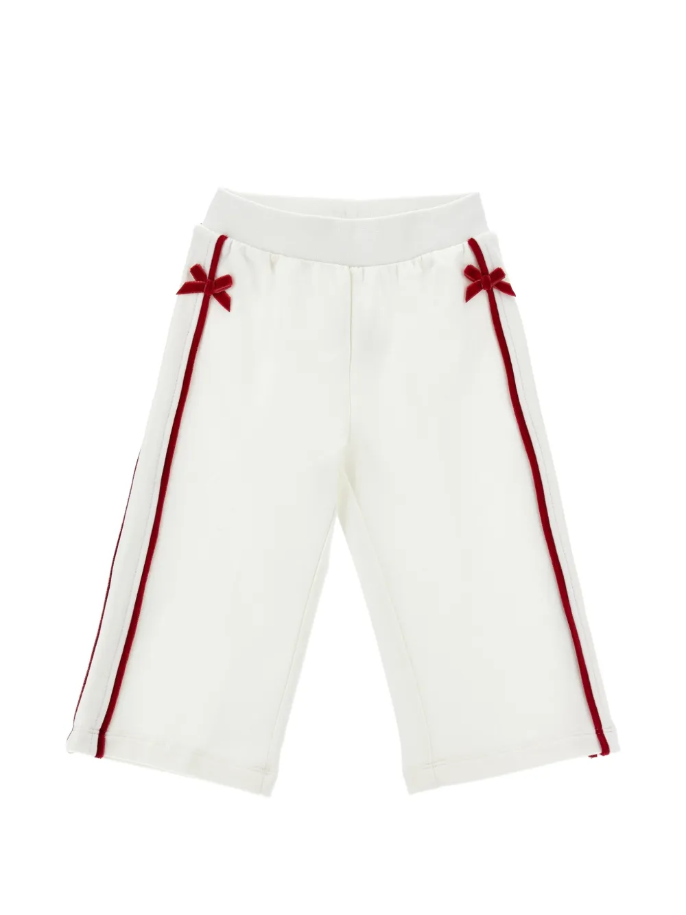 Monnalisa Pantaloni con fiocco - Bianco