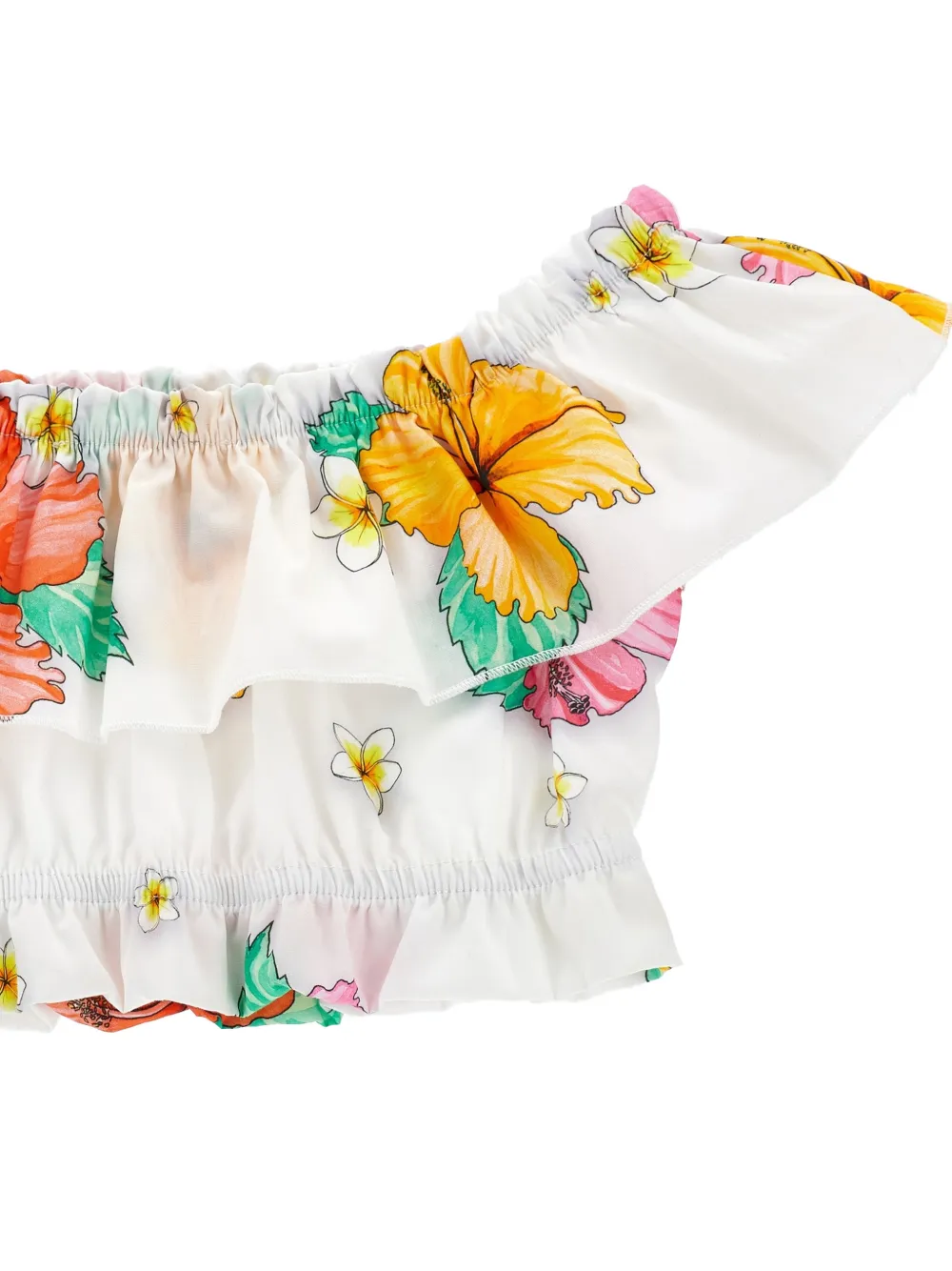 Monnalisa Top met bloemenprint Wit