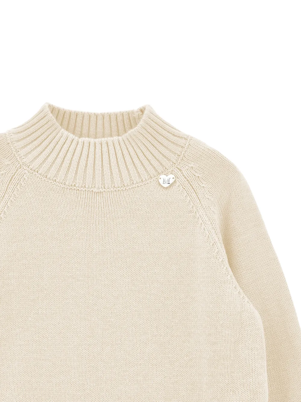Monnalisa Trui met ruches en raglan mouwen Beige