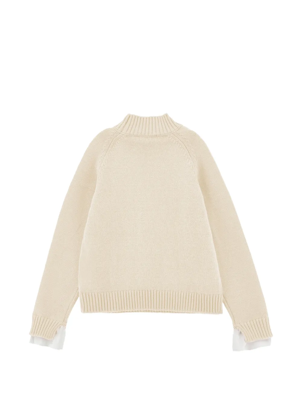 Monnalisa Trui met ruches en raglan mouwen Beige