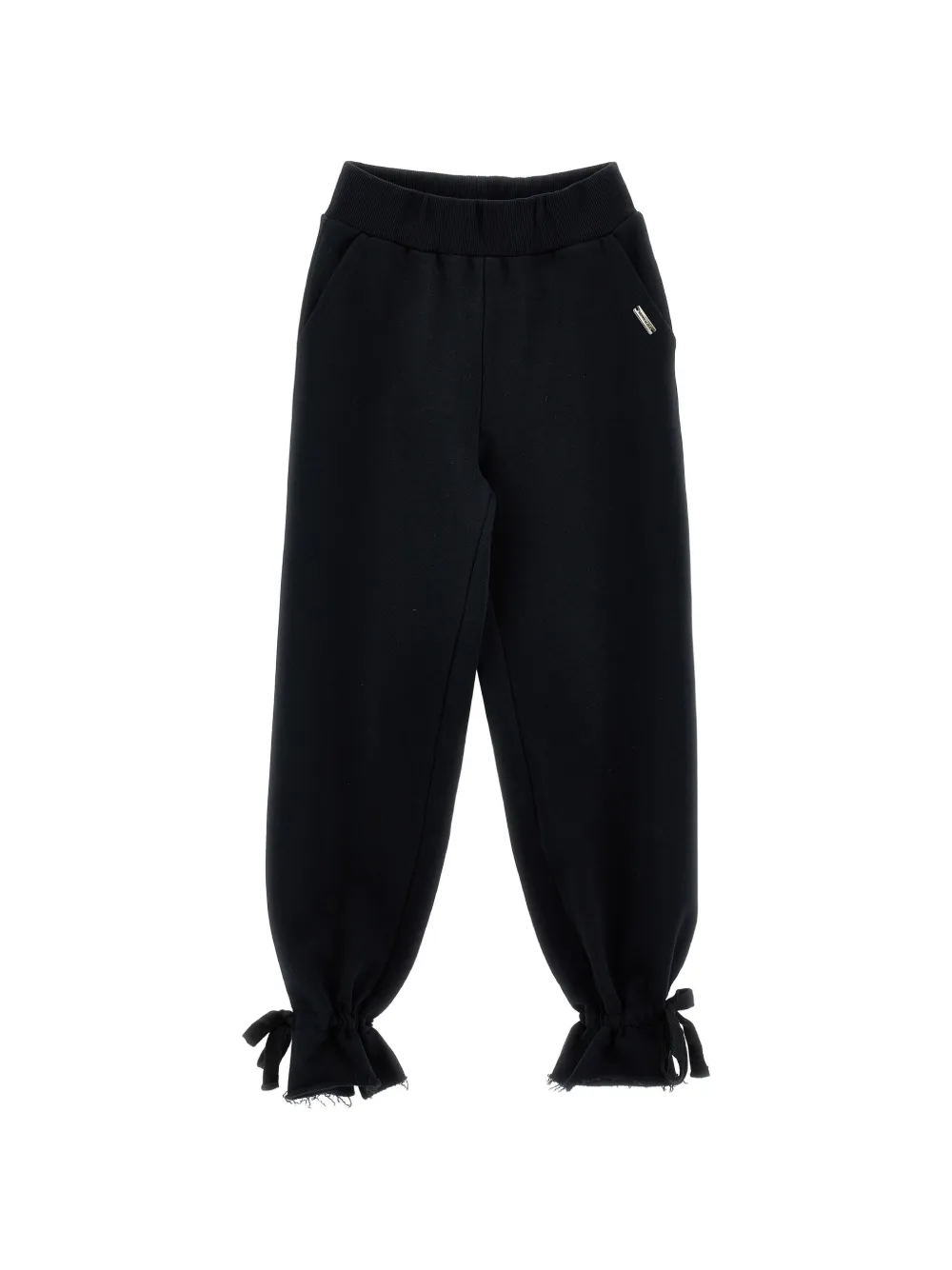 Monnalisa Pantaloni sportivi con fiocco - Nero