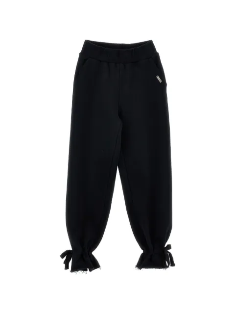 Monnalisa bow-detail track pants