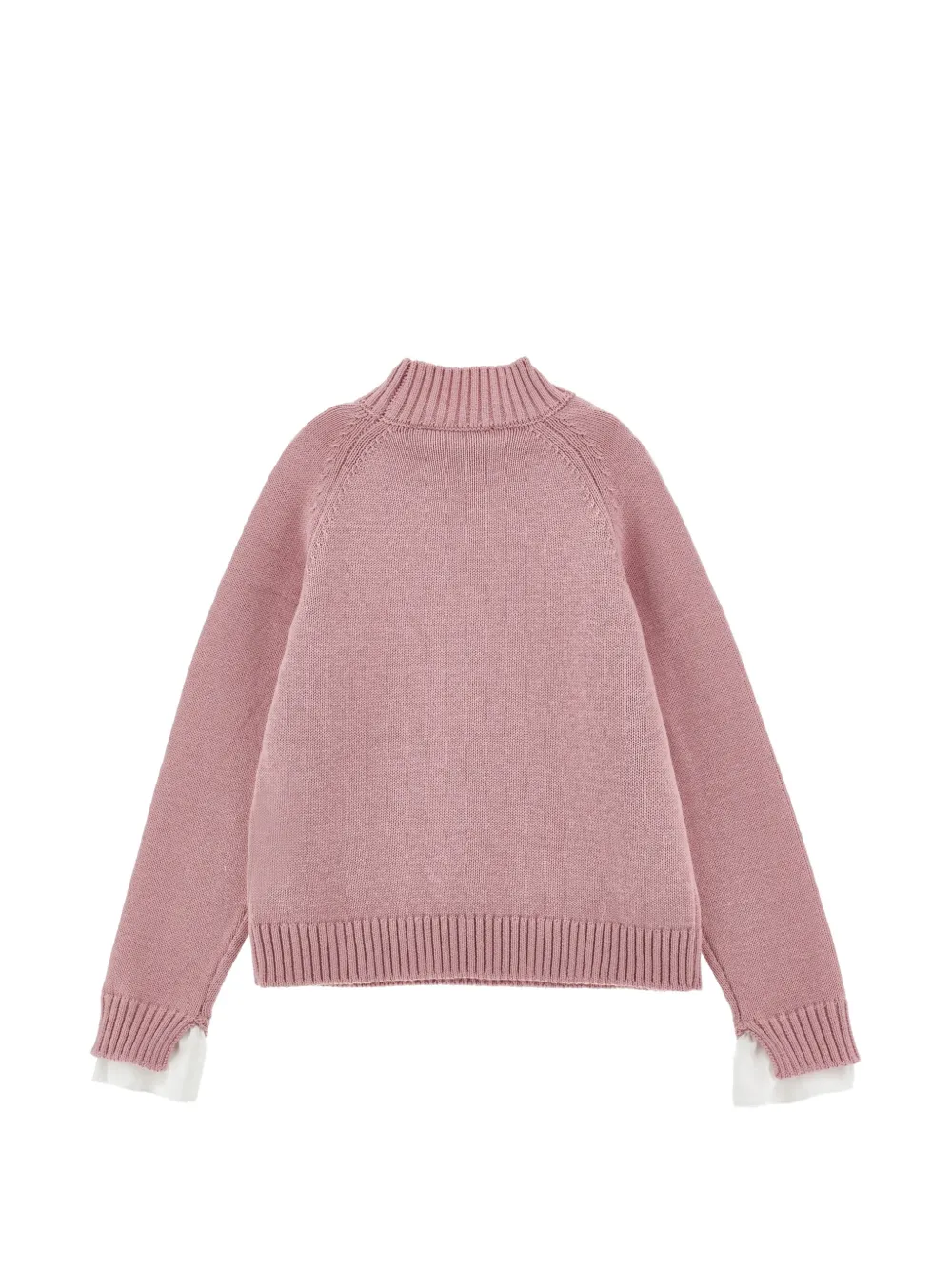 Monnalisa Trui met ruches en raglan mouwen Roze