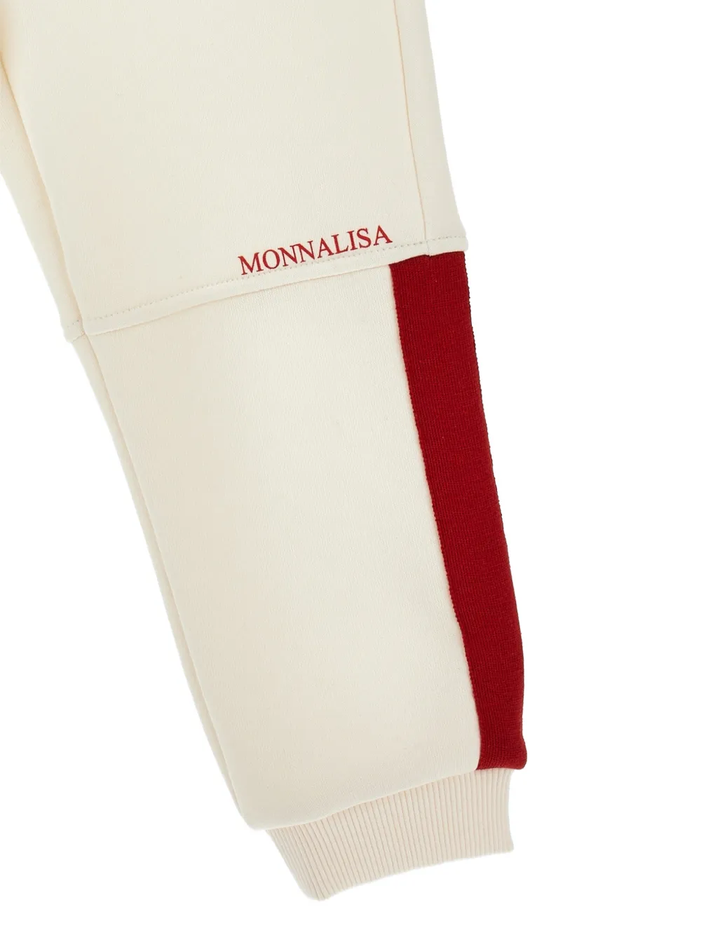Monnalisa Trainingsbroek met logoprint Beige