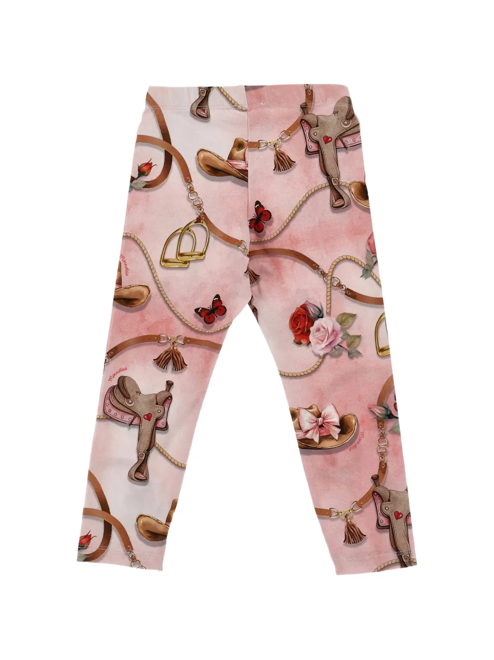 Monnalisa Legging met ruiterprint Roze
