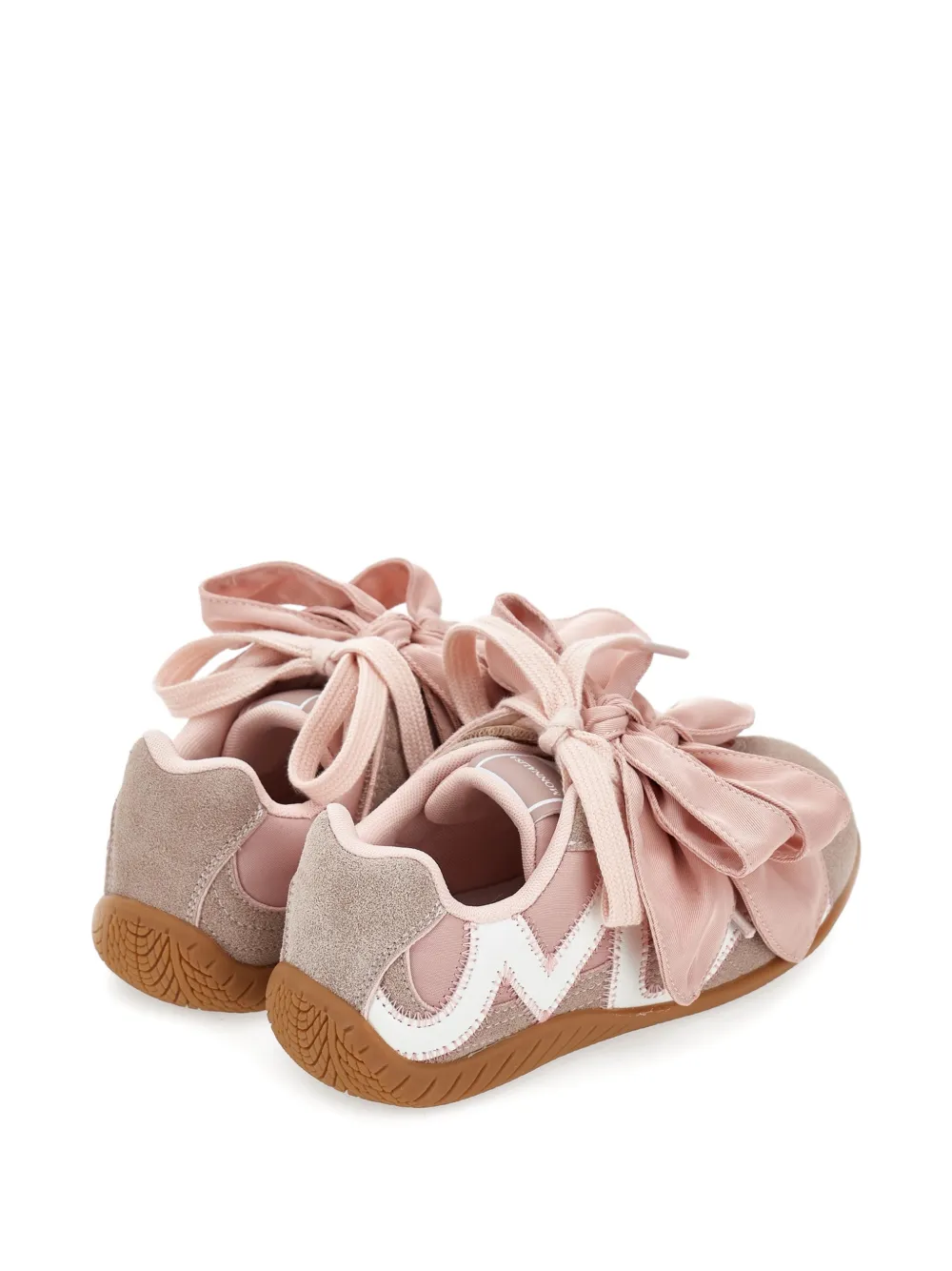 Monnalisa Sneakers met strikdetail en vlakken Roze