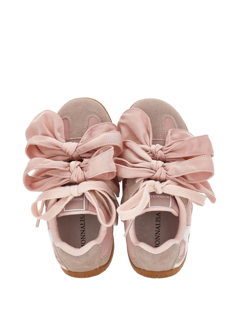 Monnalisa Sneakers met strikdetail en vlakken Roze