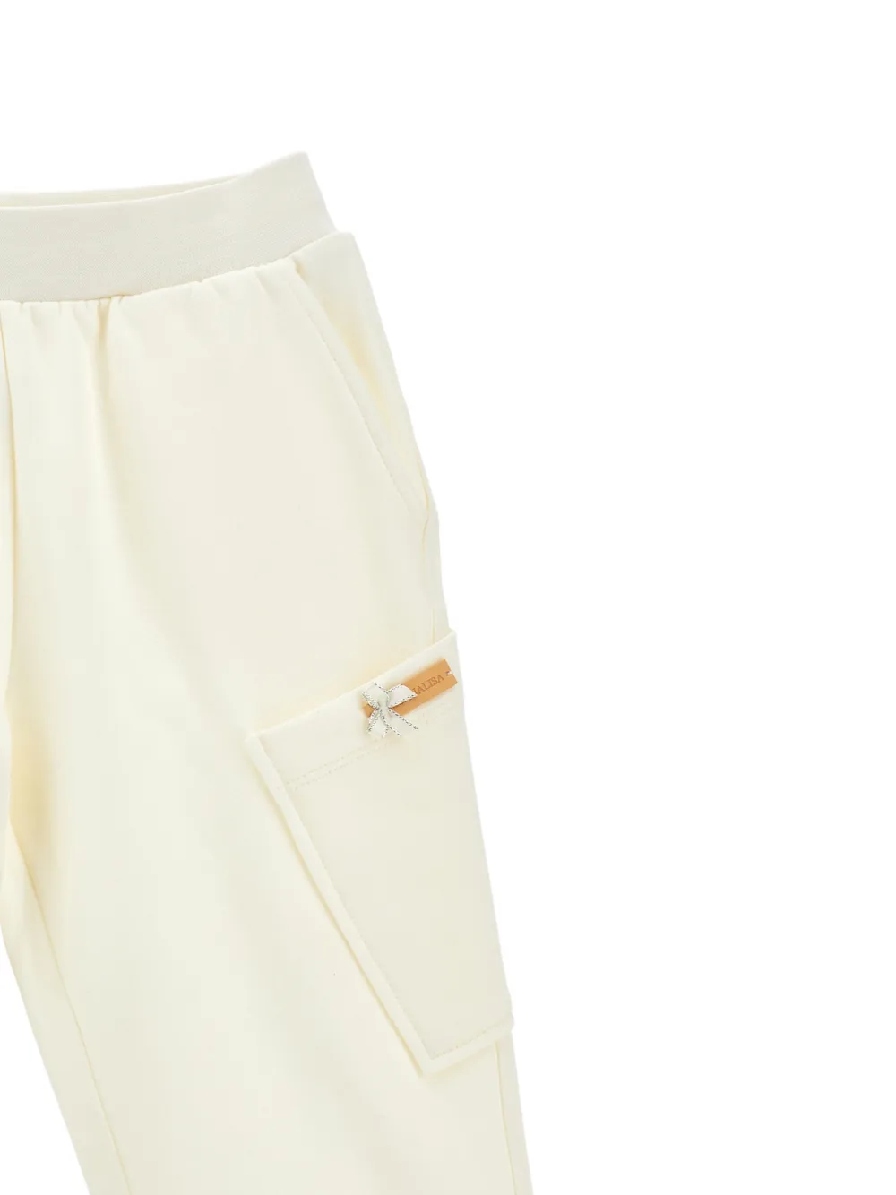 Monnalisa Cargo broek met strikdetail Beige