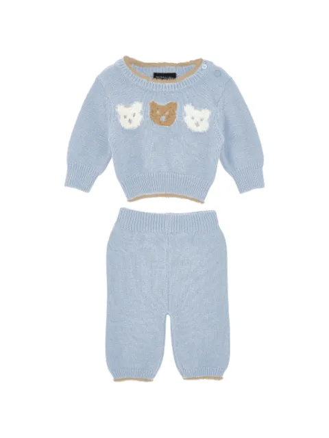 Monnalisa set tejido con motivo Teddy Bear