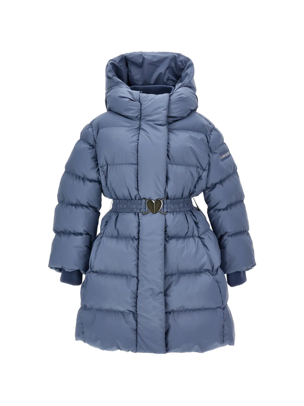 Monnalisa Giacca con cappuccio e cintura - Blu