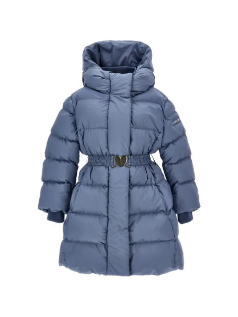 Monnalisa belted hooded jacket