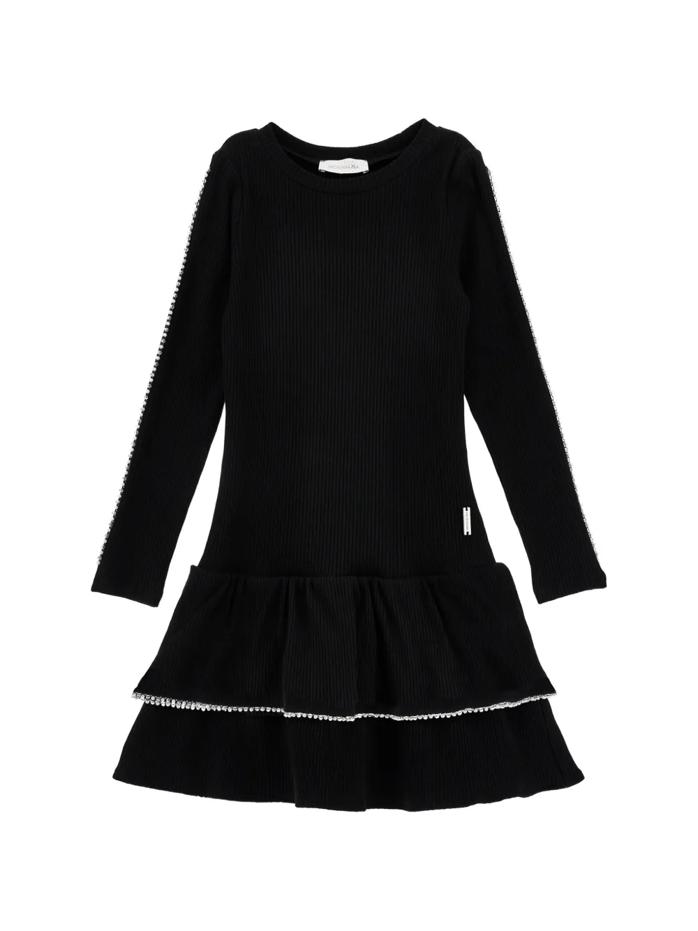 Monnalisa Abito con decorazione - Nero