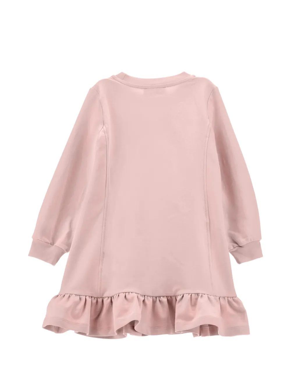Monnalisa Jurk met grafische print en ruches Roze