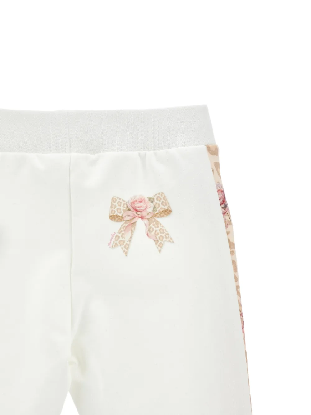 Monnalisa Trainingsbroek met luipaardprint Wit