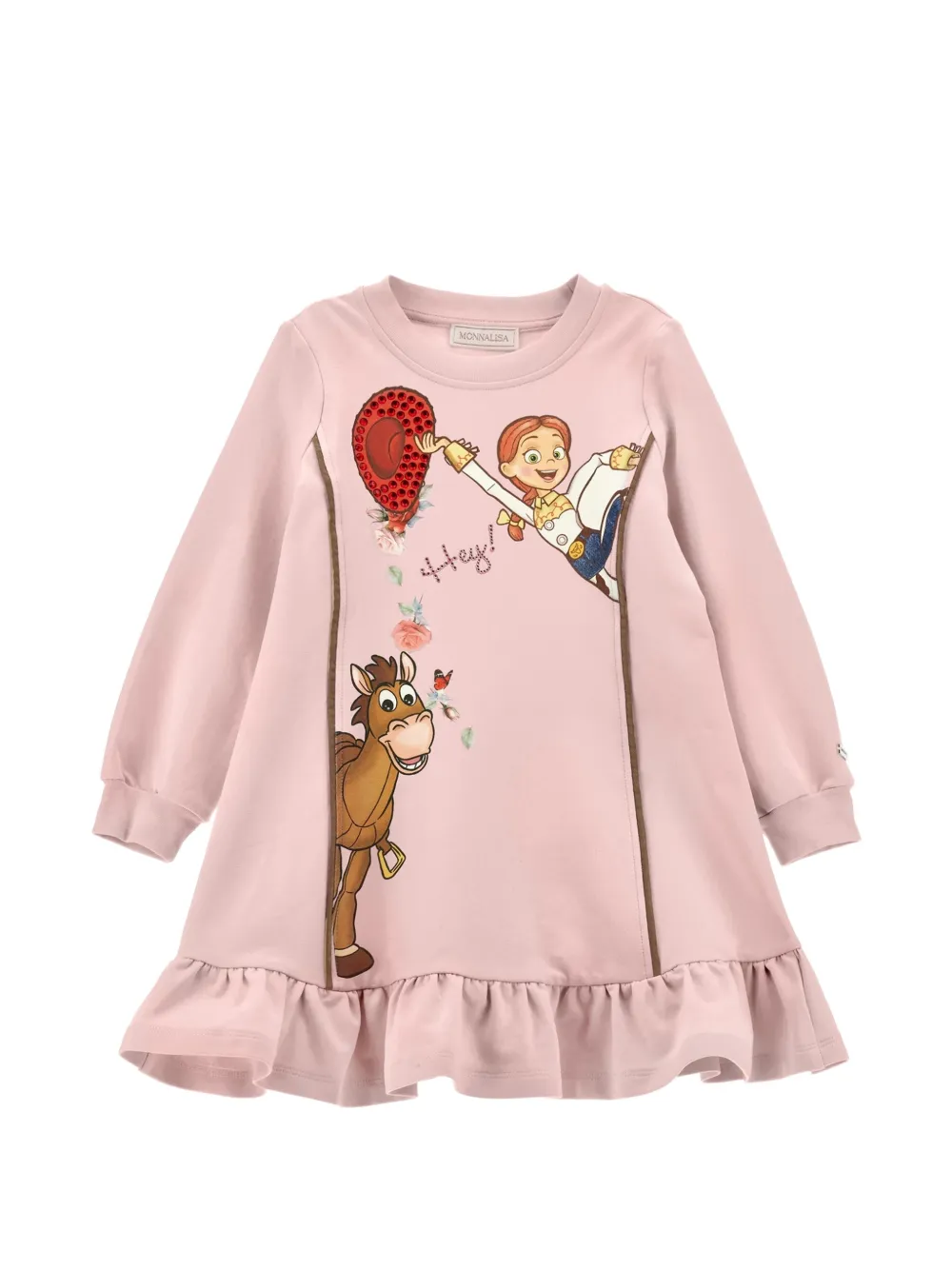 Monnalisa Abito con stampa - Rosa