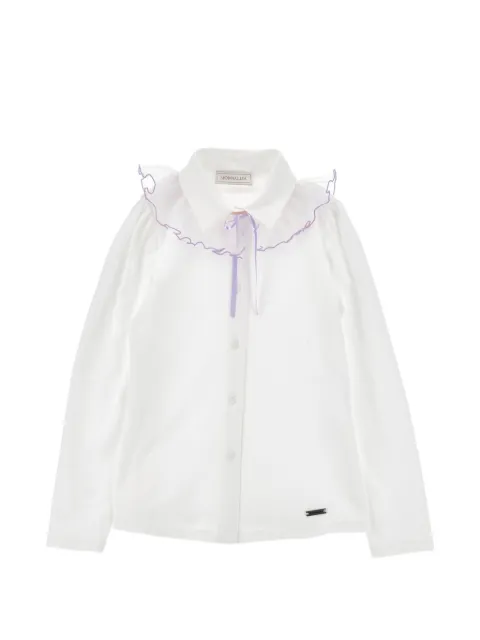 Monnalisa ruffled-collar layered shirt