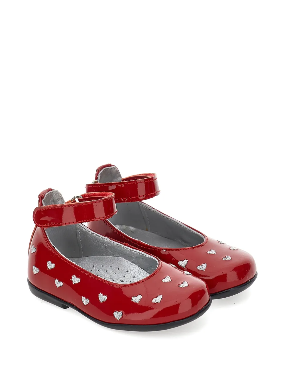 Monnalisa Ballerine con motivo a cuore - Rosso