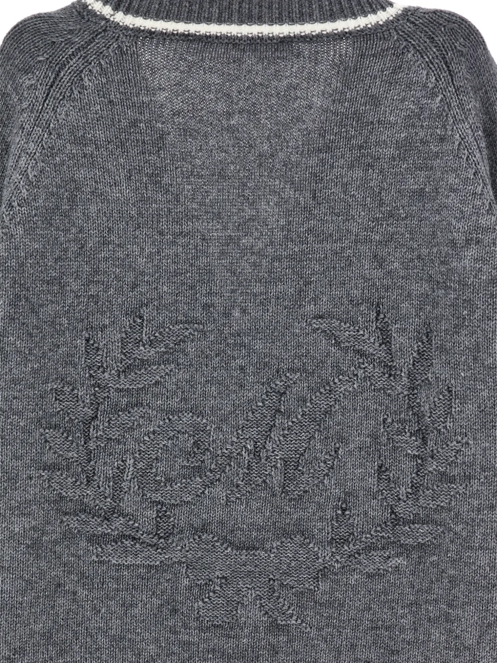 Monnalisa Vest met geborduurd logo Grijs