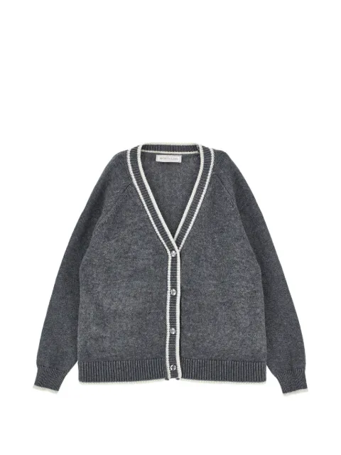 Monnalisa embroidered-logo cardigan