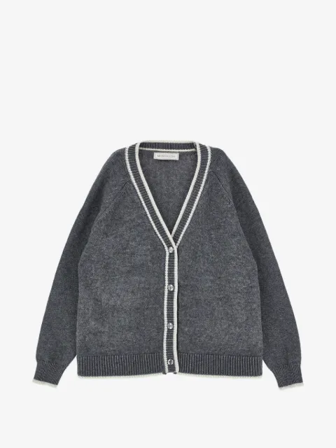 Monnalisa embroidered-logo cardigan