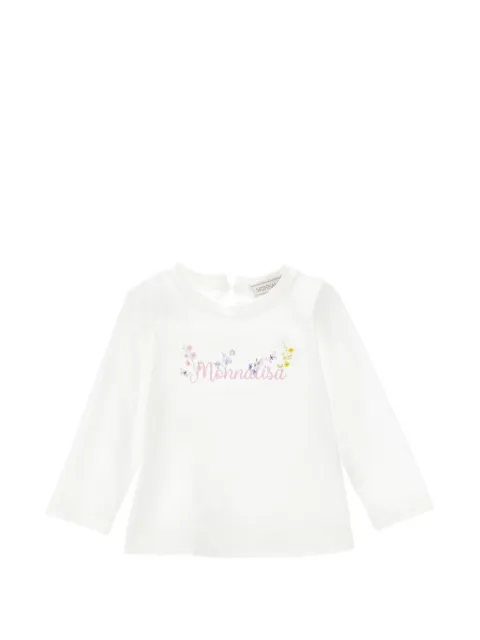Monnalisa t-shirt à logo imprimé