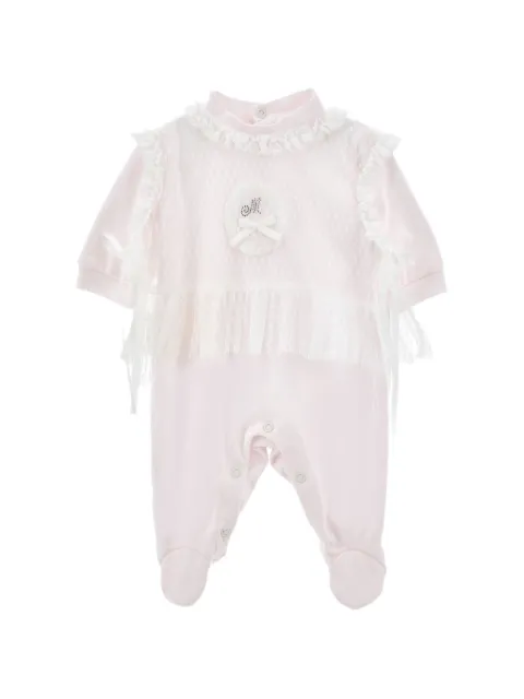 Monnalisa pyjama à volants bordé de dentelle