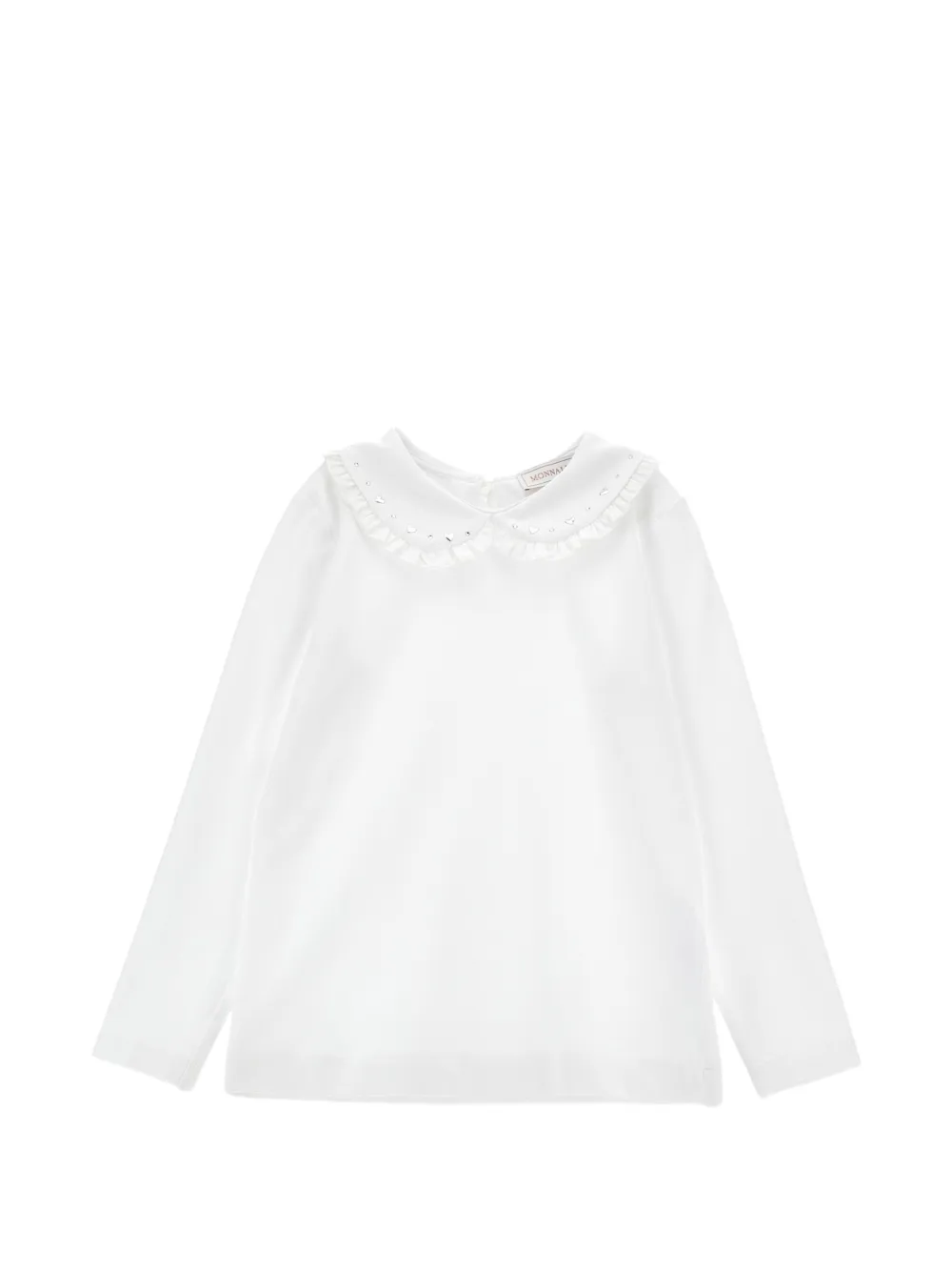 Monnalisa Top con ruches - Bianco