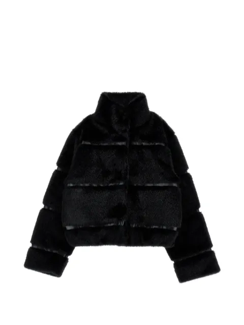 Monnalisa faux-fur zip-up jacket