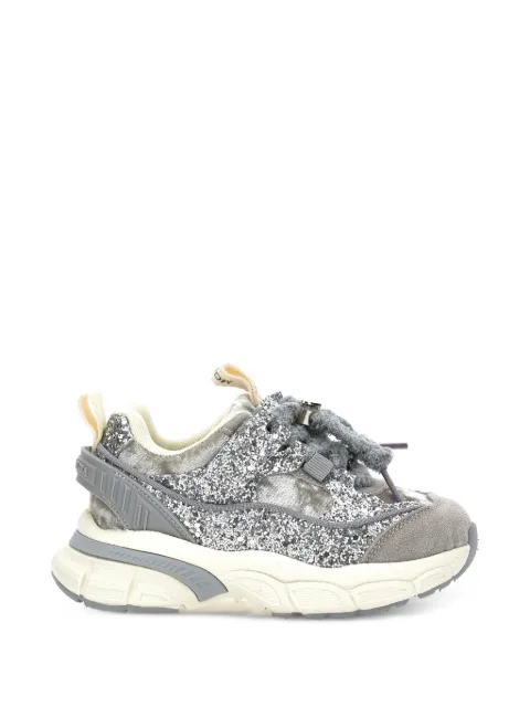 Monnalisa sneakers med glimmerudsmykning og hjertedetalje