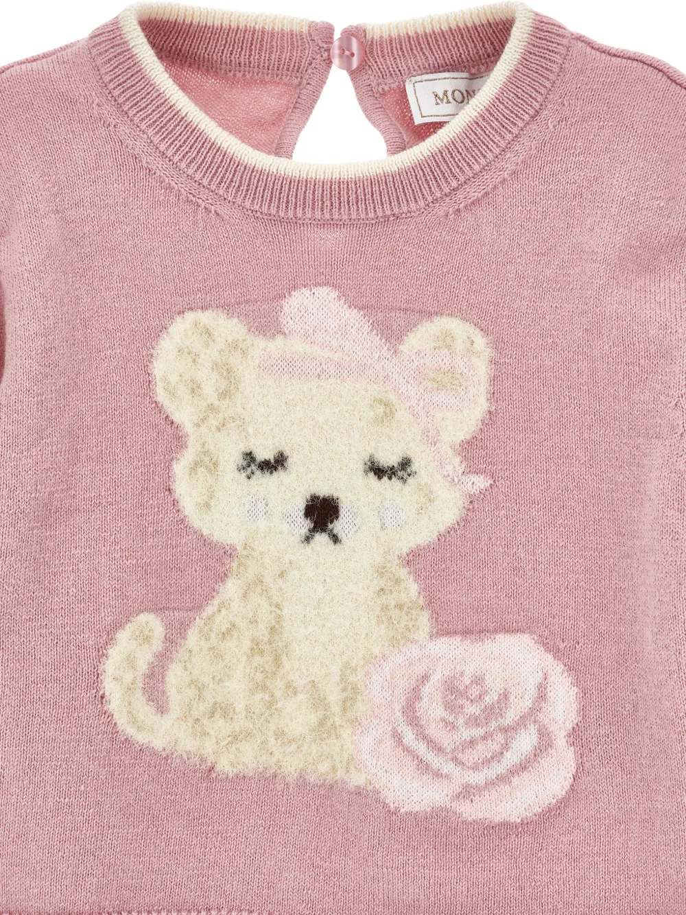 Monnalisa Intarsia trui Roze