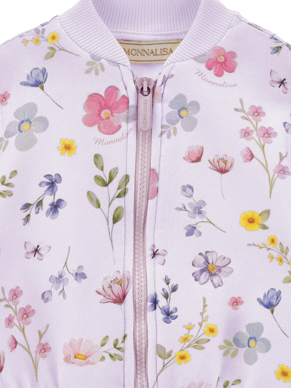 Monnalisa Sweater met bloemenprint Paars