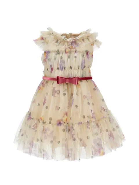 Monnalisa floral-print ruffled dress