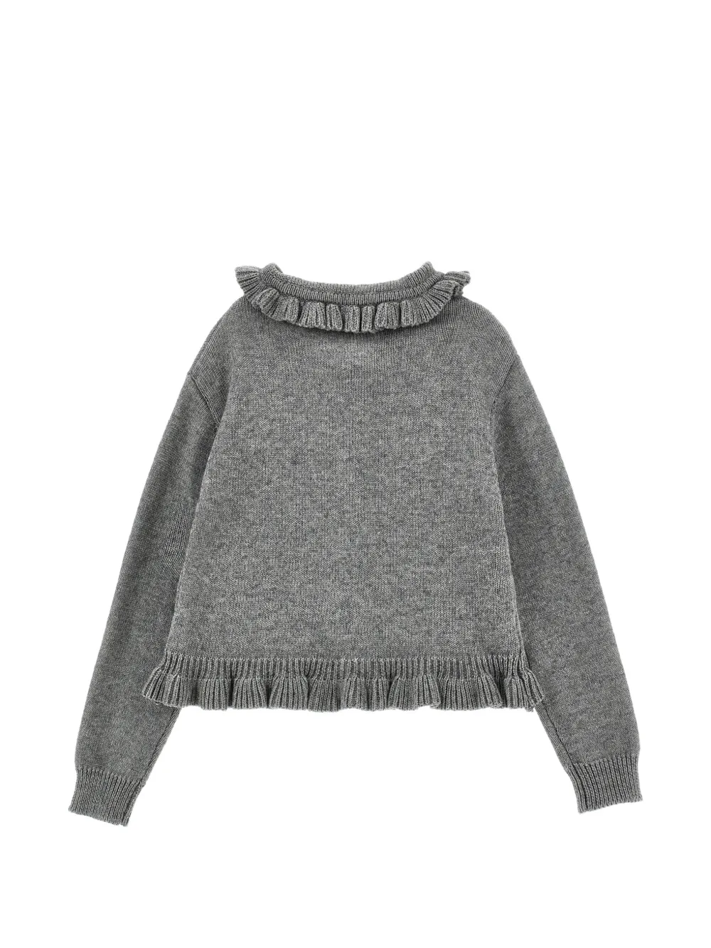 Monnalisa Vest met ruches afwerking Grijs