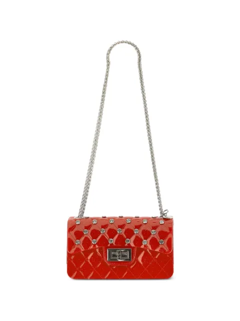 Monnalisa quilted crystal-embellished shoulder bag