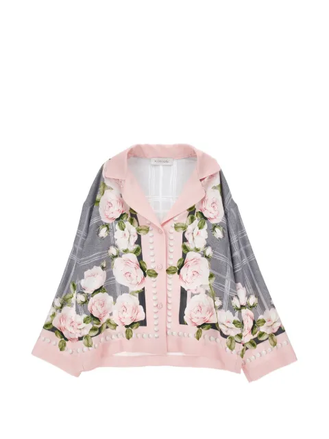 Monnalisa camisa con estampado floral