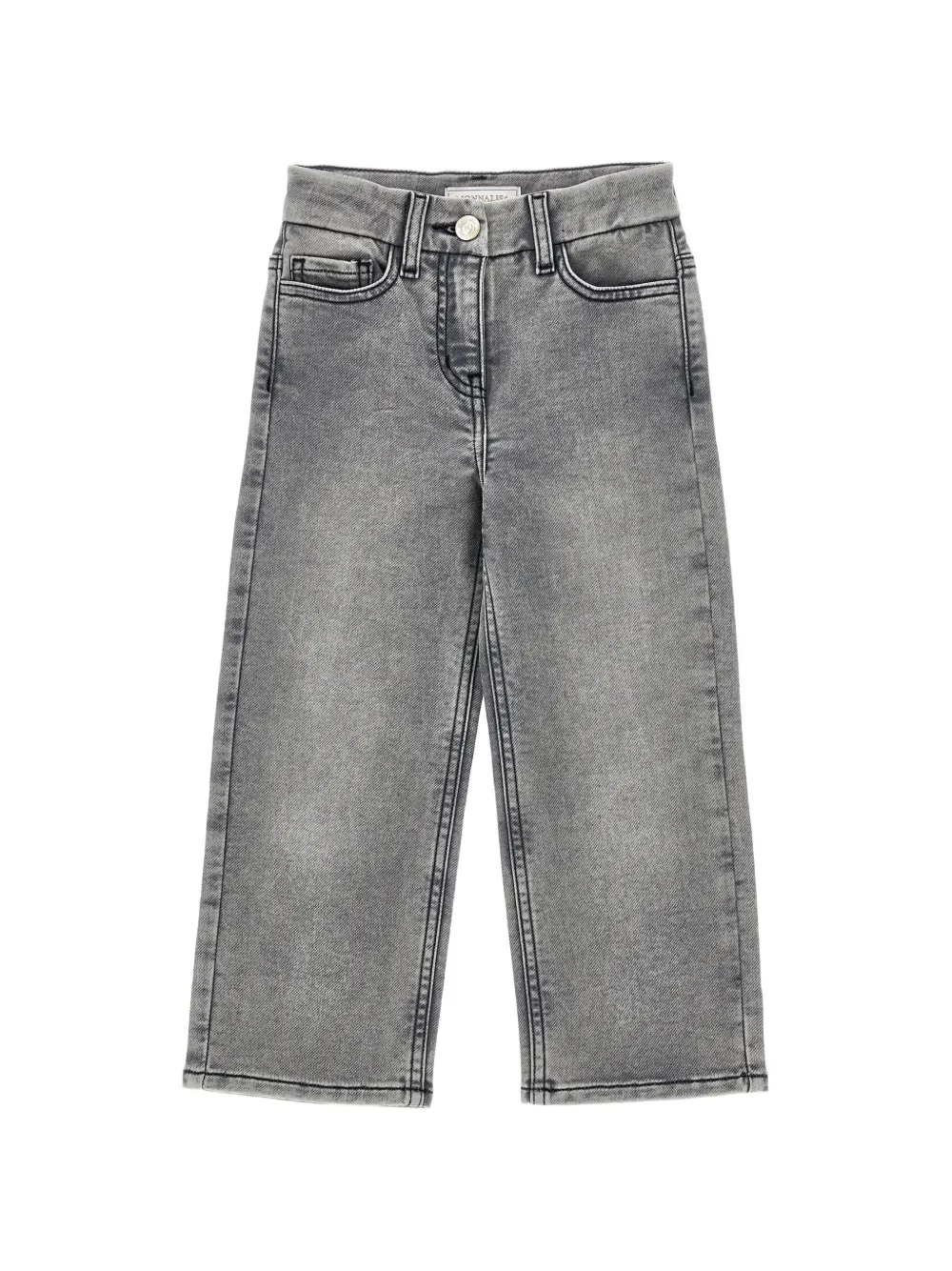 Monnalisa Jeans con strass - Grigio