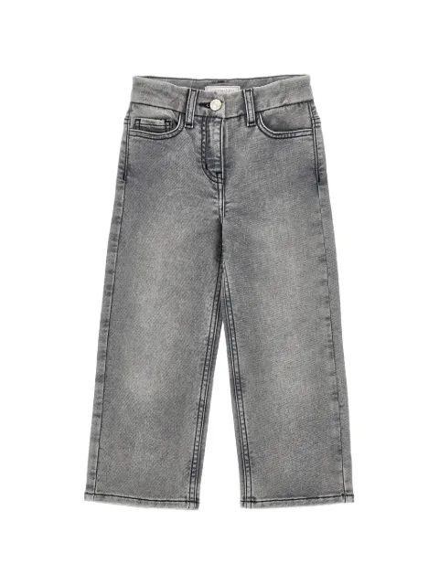 Monnalisa rhinestone-embellished jeans
