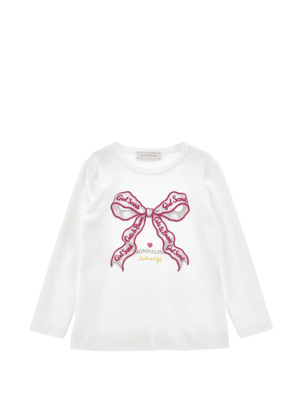 Monnalisa T-shirt a maniche lunghe - Bianco