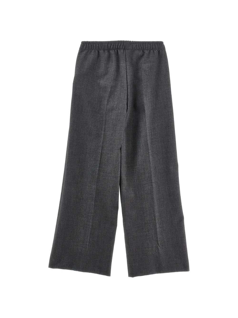 Monnalisa Geplooide pantalon met logoplakkaat Grijs